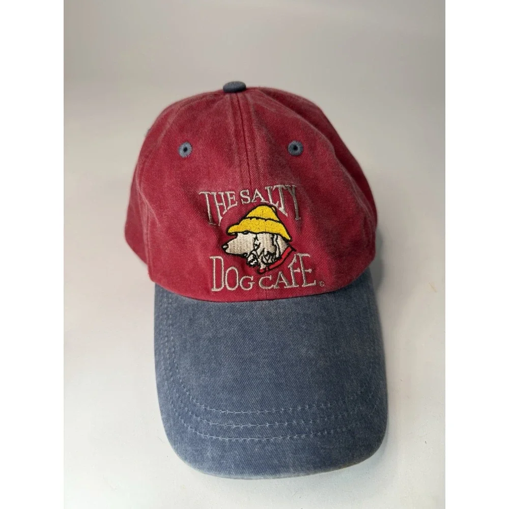 VTG Salty Dog Cafe Hilton Head Island Cap Hat Green Mens Womens Adjustable